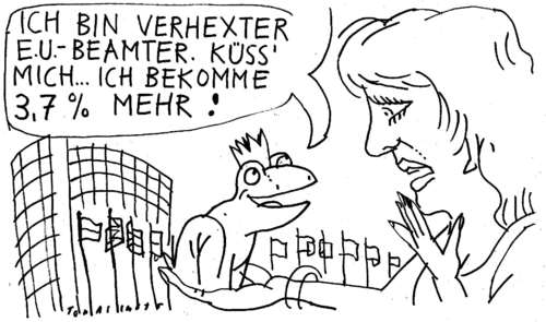 Cartoon: EU (medium) by Jan Tomaschoff tagged eu,beamte