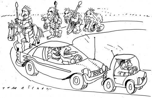 Cartoon: Evolution (medium) by Jan Tomaschoff tagged autos,autoindustrie,evolution
