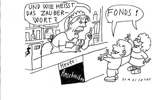 Cartoon: Fonds (medium) by Jan Tomaschoff tagged fonds
