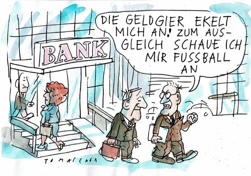 Cartoon: Fussball (medium) by Jan Tomaschoff tagged korruption,gier,korruption,gier