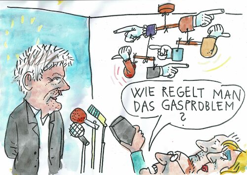 Cartoon: Gas (medium) by Jan Tomaschoff tagged eu,russland,gasmangel,habeck,eu,russland,gasmangel,habeck