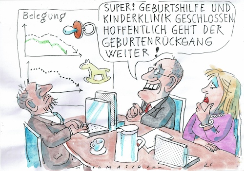 Cartoon: Geburten (medium) by Jan Tomaschoff tagged gesundheit,geld,geburtshilfe,kinderklinik,demografie,gesundheit,geld,geburtshilfe,kinderklinik,demografie