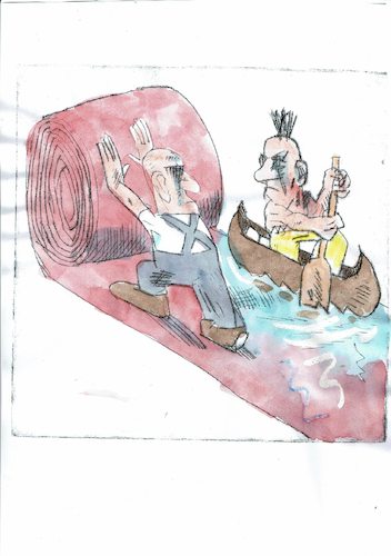 Cartoon: Hallo (medium) by Jan Tomaschoff tagged natur,kultur,politik,natur,kultur,politik