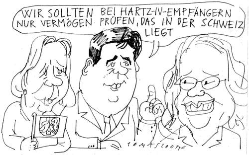 Cartoon: Hartz IV (medium) by Jan Tomaschoff tagged hartz4,spd,gabriel