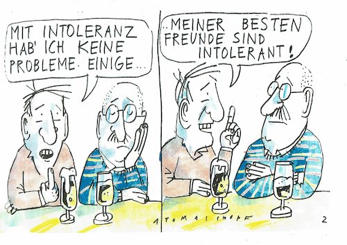 Cartoon: Intoleranz (medium) by Jan Tomaschoff tagged toleranz,intoleranz,toleranz,intoleranz