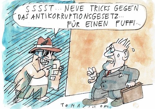 Cartoon: Korruption (medium) by Jan Tomaschoff tagged gesetze,korruption,gesetze,korruption