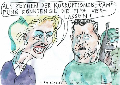 Cartoon: Korruption (medium) by Jan Tomaschoff tagged ukraine,eu,hilfe,korruption,ukraine,eu,hilfe,korruption