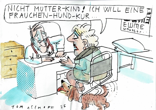 Cartoon: Kur (medium) by Jan Tomaschoff tagged kinder,geburten,demografie,kinder,geburten,demografie