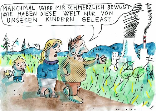 Cartoon: Leasing (medium) by Jan Tomaschoff tagged umwelt,klima,zukunft,umwelt,klima,zukunft