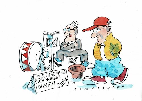 Cartoon: Leistung (medium) by Jan Tomaschoff tagged job,arbeitslosigkeit,krise,corona,job,arbeitslosigkeit,krise,corona