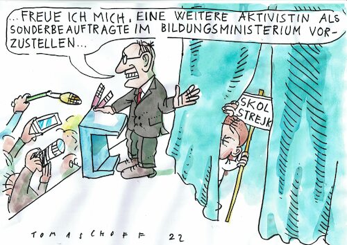 Cartoon: Lobby (medium) by Jan Tomaschoff tagged lobby,schule,umwelt,ministerien,lobby,schule,umwelt,ministerien