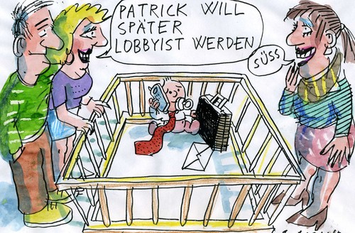 Cartoon: Lobbyisten (medium) by Jan Tomaschoff tagged lobbyisten,lobbyisten
