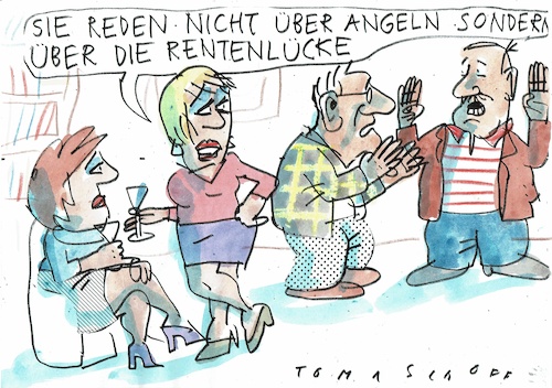Cartoon: Lücke (medium) by Jan Tomaschoff tagged renten,versicherung,defizit,geld,renten,versicherung,defizit,geld