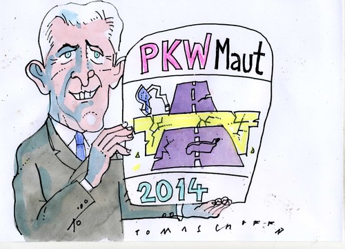 Cartoon: Maut (medium) by Jan Tomaschoff tagged maut,maut
