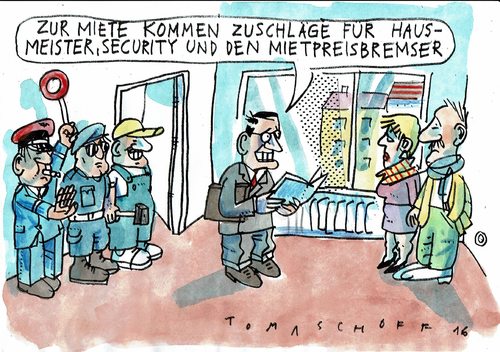 Cartoon: Mietpreisbremser (medium) by Jan Tomaschoff tagged mieten,wohnungsnot,mieten,wohnungsnot
