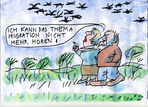 Cartoon: Migration (medium) by Jan Tomaschoff tagged migration,flucht,toleranz,migration,flucht,toleranz