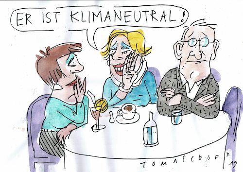 Cartoon: Neutral (medium) by Jan Tomaschoff tagged klima,mässigung,klima,mässigung