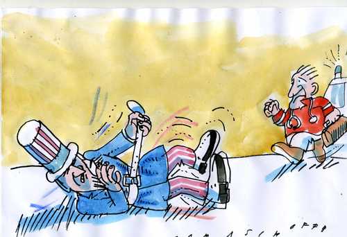 Cartoon: no (medium) by Jan Tomaschoff tagged usa,economy,usa,economy