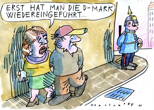 Cartoon: no (medium) by Jan Tomaschoff tagged euro,germany,euro,germany