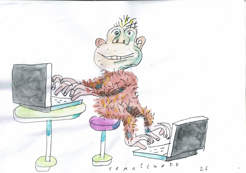 Cartoon: no title (medium) by Jan Tomaschoff tagged work,pc,work,pc