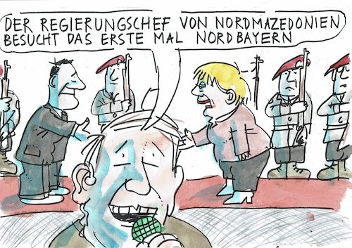 Cartoon: Nordländer (medium) by Jan Tomaschoff tagged bayern,deutschland,merkel,bayern,deutschland,merkel