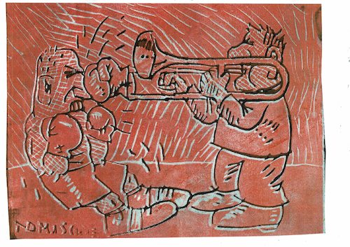 Cartoon: ohne Titel (medium) by Jan Tomaschoff tagged musik,sport,musik,sport