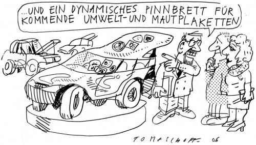 Cartoon: Plaketten (medium) by Jan Tomaschoff tagged autos,car,verkehr,traffic,umwelt,klima,climate