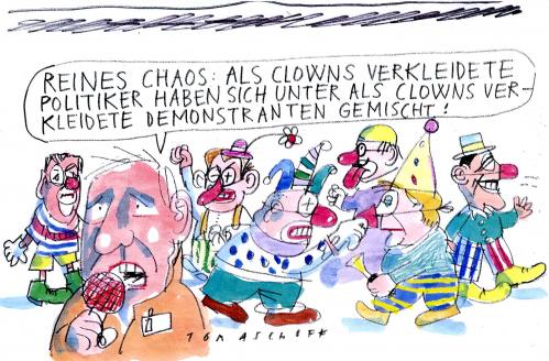 Cartoon: Politiker (medium) by Jan Tomaschoff tagged politiker,clowns