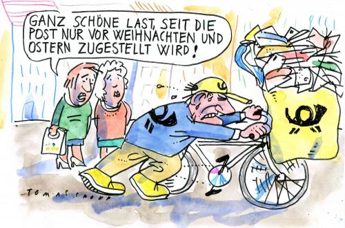 Cartoon: Post (medium) by Jan Tomaschoff tagged post,briefmonopol