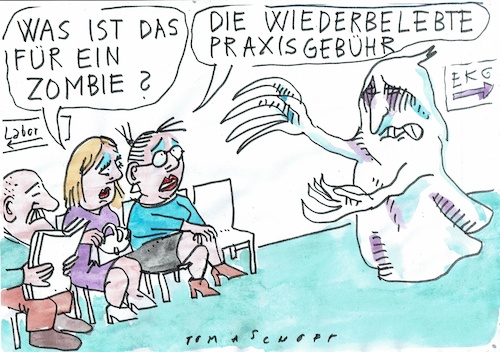 Cartoon: Praxisgebühr (medium) by Jan Tomaschoff tagged gesundheit,geld,krankenversicherung,praxisgebühr,gesundheit,geld,krankenversicherung,praxisgebühr