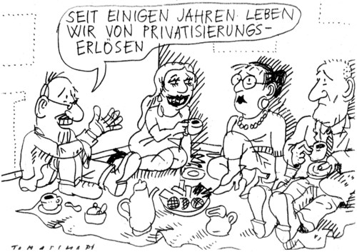 Cartoon: Privatisierung (medium) by Jan Tomaschoff tagged privatisierung,privatisierung