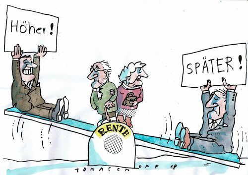 Cartoon: Rentenb (medium) by Jan Tomaschoff tagged renten,demografie,renten,demografie