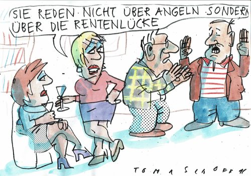 Cartoon: Rentenlücke (medium) by Jan Tomaschoff tagged alter,armut,renten,alter,armut,renten