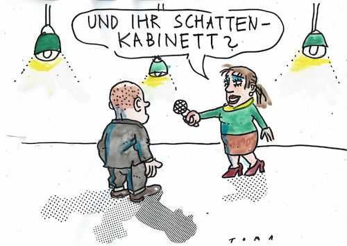 Cartoon: Schatten (medium) by Jan Tomaschoff tagged wahlen,parteien,schattenkabinett,wahlen,parteien,schattenkabinett