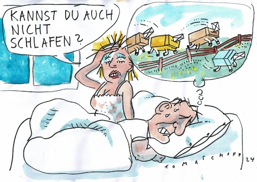 Cartoon: Schlaf (medium) by Jan Tomaschoff tagged wahlen,demokratie,populisten,wahlen,demokratie,populisten