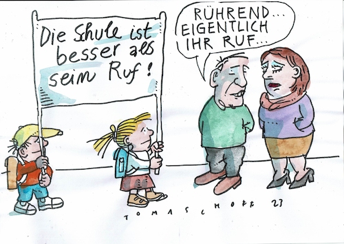 Cartoon: Schule (medium) by Jan Tomaschoff tagged schule,pisa,grammatik,schule,pisa,grammatik