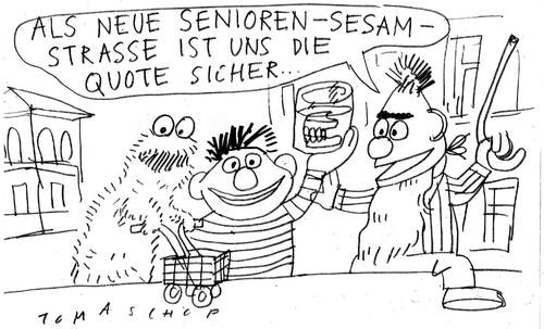 Cartoon: Senioren (medium) by Jan Tomaschoff tagged senioren