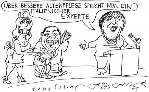 Cartoon: Silvio Berlusconi (medium) by Jan Tomaschoff tagged berlusconi