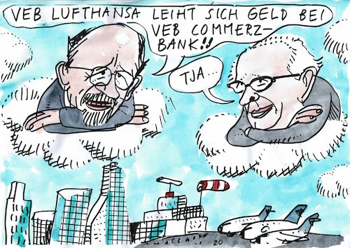 Cartoon: Staatswirtschaft (medium) by Jan Tomaschoff tagged corona,krise,aktien,pleiten,staat,corona,krise,aktien,pleiten,staat