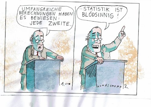 Cartoon: Statistik (medium) by Jan Tomaschoff tagged wissenschaft,empirie,statistik,wissenschaft,empirie,statistik