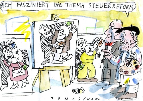 Cartoon: Steuerreform (medium) by Jan Tomaschoff tagged steuern,gerechtigkeit,staat,steuern,gerechtigkeit,staat