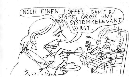 Cartoon: Systemrelevant (medium) by Jan Tomaschoff tagged systemrelevant