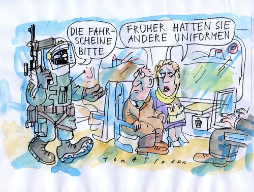 Cartoon: Terrorwarnung (medium) by Jan Tomaschoff tagged terrorwarnung