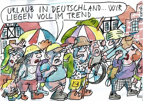 Cartoon: Urlaub (medium) by Jan Tomaschoff tagged reisen,corona,grenzen,ausland,reisen,corona,grenzen,ausland