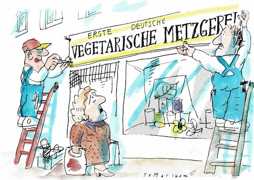 Cartoon: vegetarisch (medium) by Jan Tomaschoff tagged ernäherung,fleisch,vegetarisch,vegan,ernäherung,fleisch,vegetarisch,vegan
