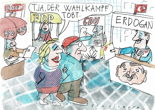 Cartoon: Wahlen (medium) by Jan Tomaschoff tagged wahlkampf,erdogan,parteien,wahlkampf,erdogan,parteien
