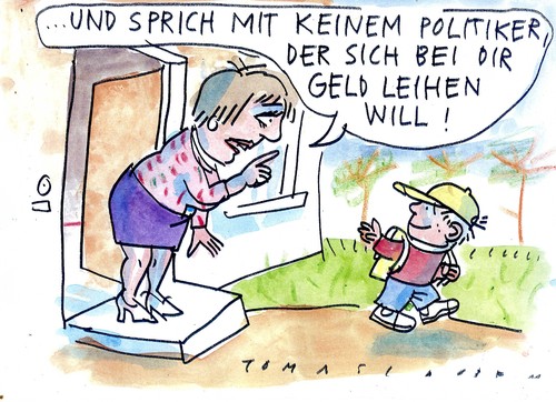 Cartoon: Wahlgeschenke (medium) by Jan Tomaschoff tagged wahlen,generationengerechtigkeit,wahlen,generationengerechtigkeit