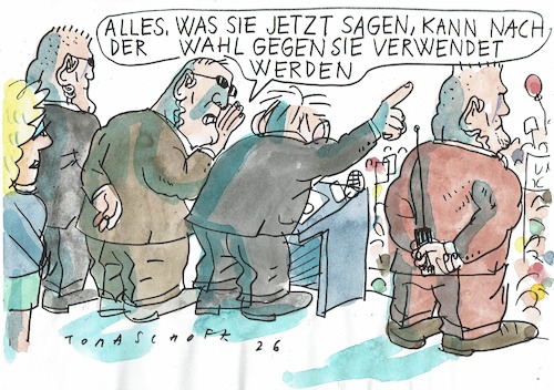 Cartoon: Wahlkampf (medium) by Jan Tomaschoff tagged versprechen,wahl,wahlgeschenke,lügen,versprechen,wahl,wahlgeschenke,lügen