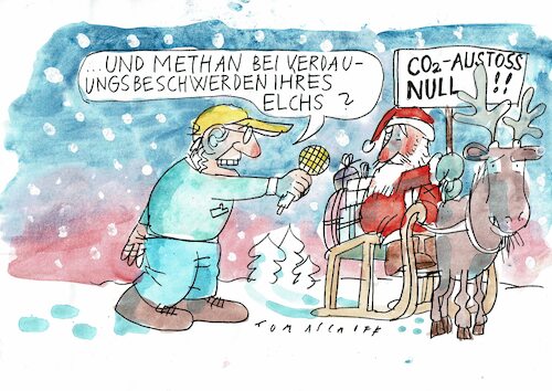 Cartoon: weihnachten12 (medium) by Jan Tomaschoff tagged weihnachten,umwelt,weihnachten,umwelt