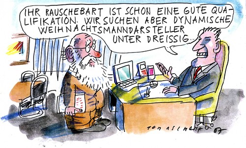 Cartoon: Weihnachten (medium) by Jan Tomaschoff tagged weihnachten,weihnachten,weihnachtsmann